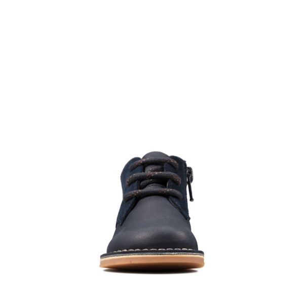 Clarks Boys Comet Radar Toddler Casual Shoes Navy | CA-1584073